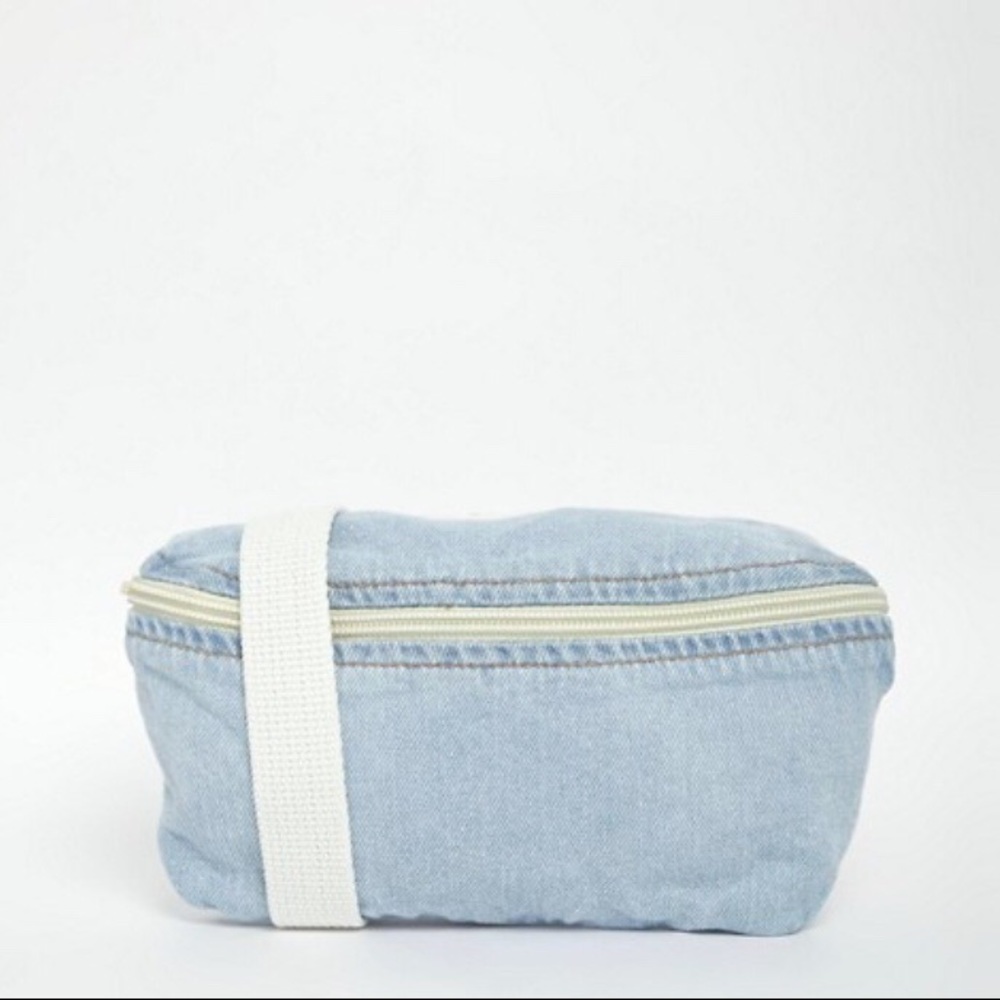 American Apparel Fanny Pack in Light Wash Denim